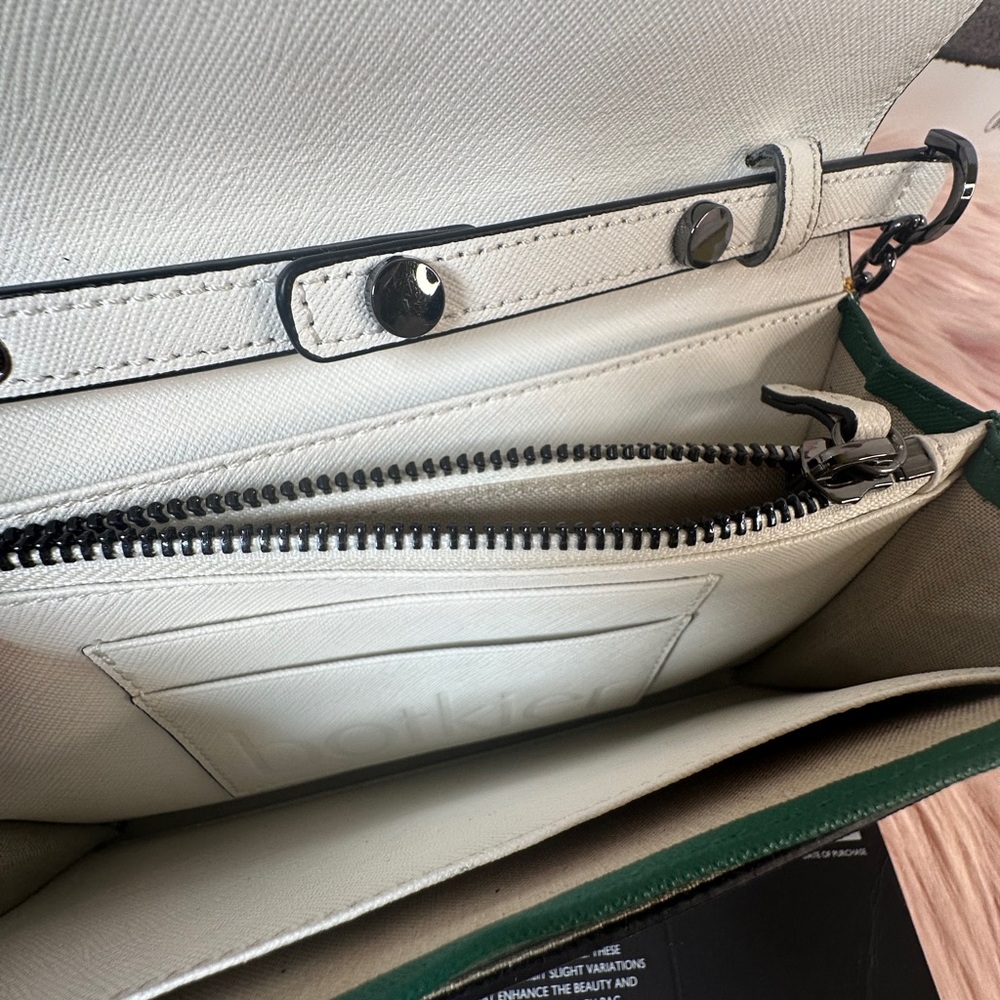 Botkier Saffiano Leather Tri Color Cobble Hill Crossbody Bag - Picture 10 of 11